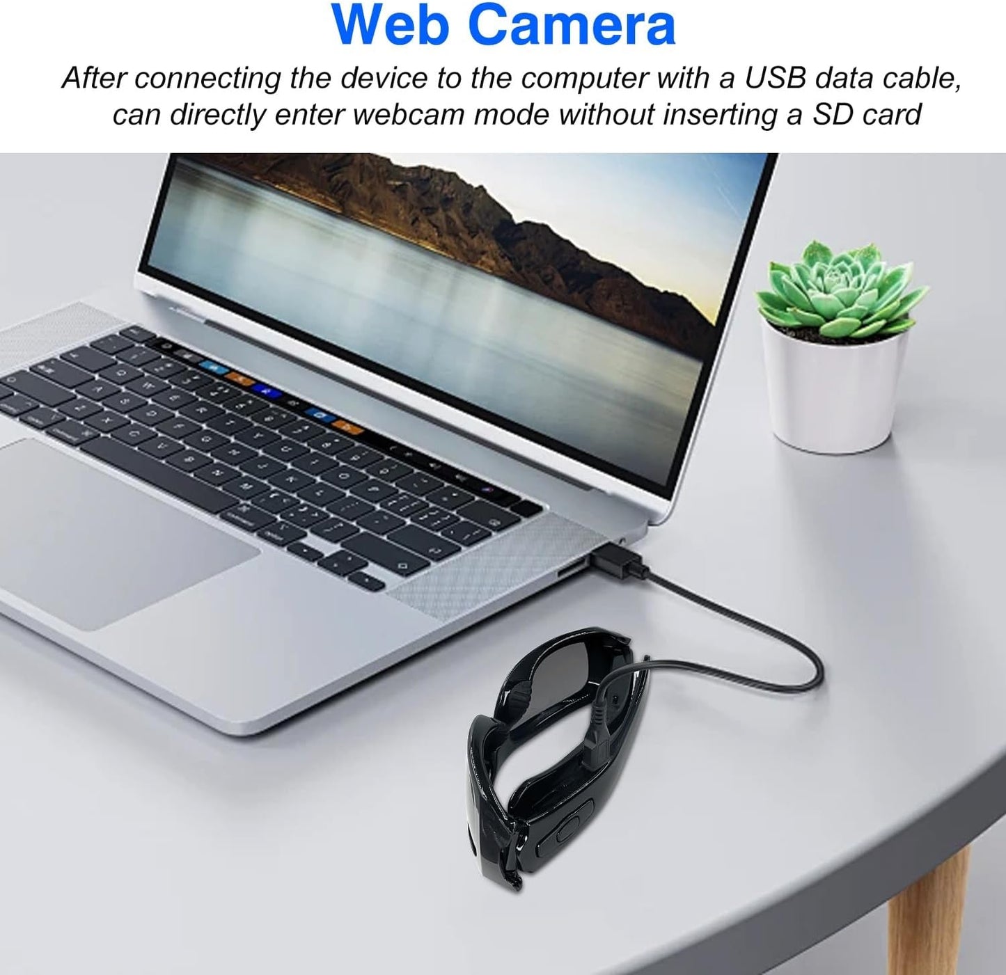 Camera Sunglasses Video Glasses Camera Bluetooth Glasses Camera UV Protection Polarized Lens Sport Action Glasses for Travel, Outdoor, Cycling, Driving